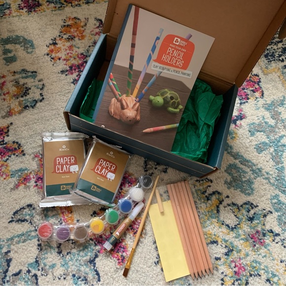 DIY Clay Pencil Holder Creative Craft Activity Box- Kiwi Crate - Picture 8 of 8